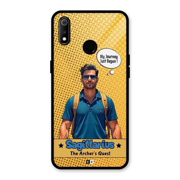 Sagittarius Quest Glass Back Case for Realme 3