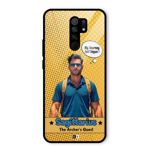 Sagittarius Quest Glass Back Case for Redmi 9 Prime