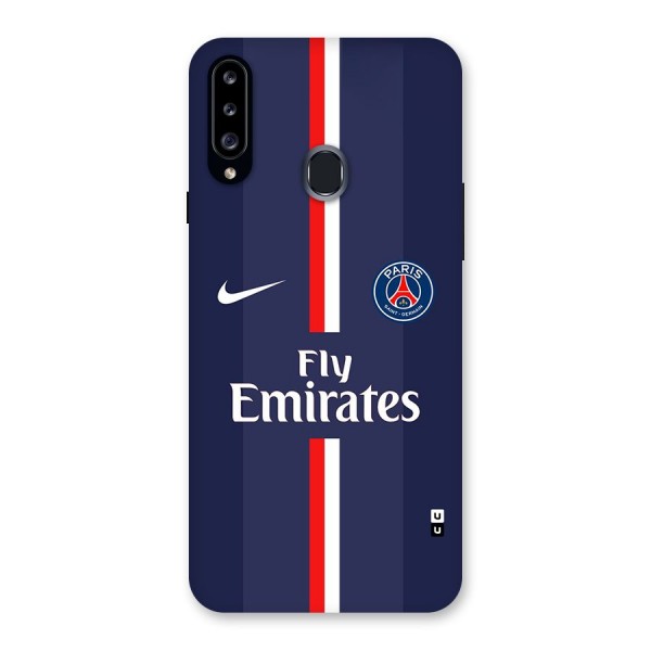 Saint Paris Jersey Back Case for Galaxy A20s