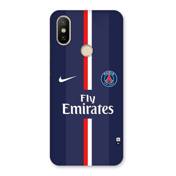 Saint Paris Jersey Back Case for Mi A2