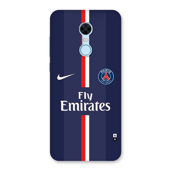 Saint Paris Jersey Back Case for Redmi Note 5