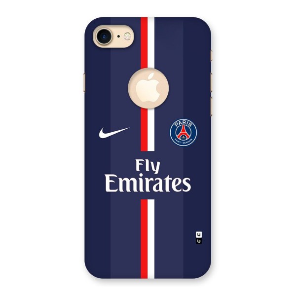 Saint Paris Jersey Back Case for iPhone 8 Logo Cut