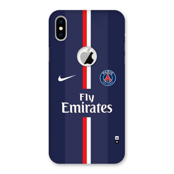 Saint Paris Jersey Back Case for iPhone XS Logo Cut