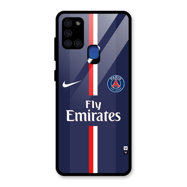 Saint Paris Jersey Glass Back Case for Galaxy A21s