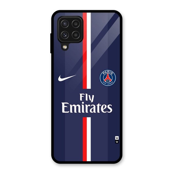 Saint Paris Jersey Glass Back Case for Galaxy A22 4G