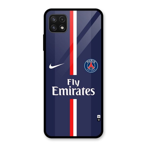 Saint Paris Jersey Glass Back Case for Galaxy A22 5G