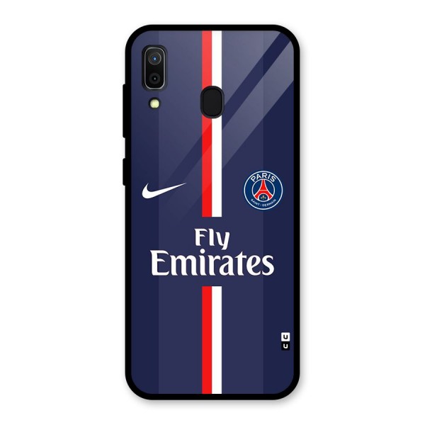 Saint Paris Jersey Glass Back Case for Galaxy A30