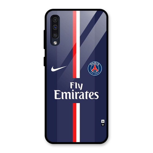 Saint Paris Jersey Glass Back Case for Galaxy A50