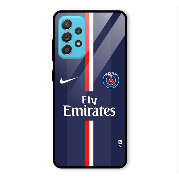 Saint Paris Jersey Glass Back Case for Galaxy A52