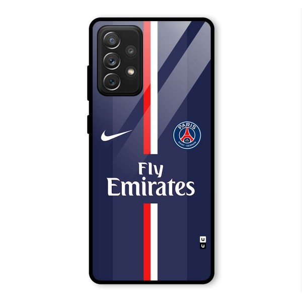 Saint Paris Jersey Glass Back Case for Galaxy A72