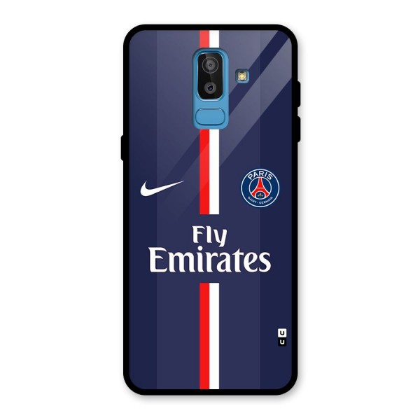 Saint Paris Jersey Glass Back Case for Galaxy J8