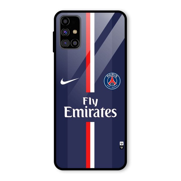 Saint Paris Jersey Glass Back Case for Galaxy M31s