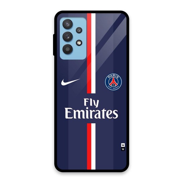 Saint Paris Jersey Glass Back Case for Galaxy M32 5G