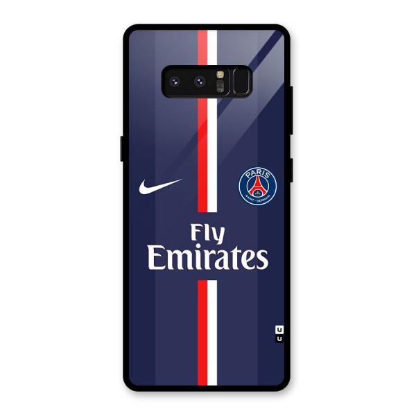 Saint Paris Jersey Glass Back Case for Galaxy Note 8