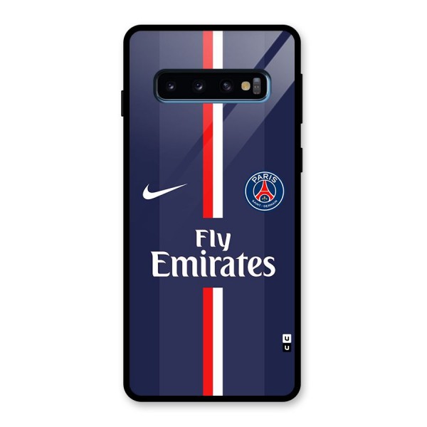 Saint Paris Jersey Glass Back Case for Galaxy S10