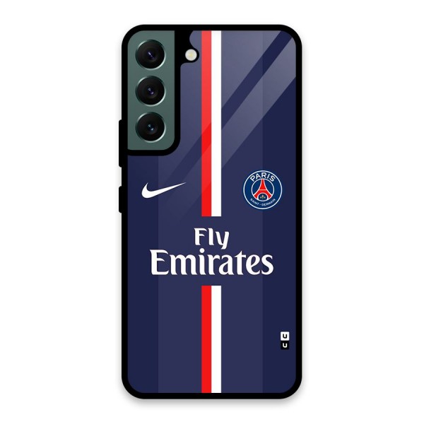 Saint Paris Jersey Glass Back Case for Galaxy S22 5G