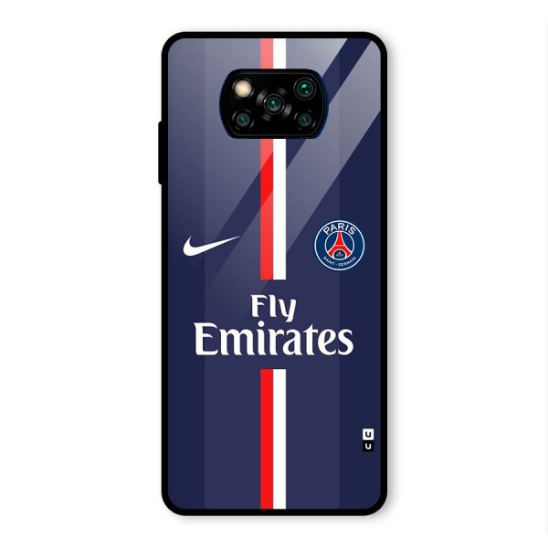 Saint Paris Jersey Glass Back Case for Poco X3 Pro