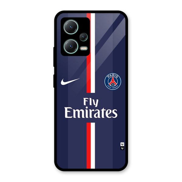 Saint Paris Jersey Glass Back Case for Poco X5