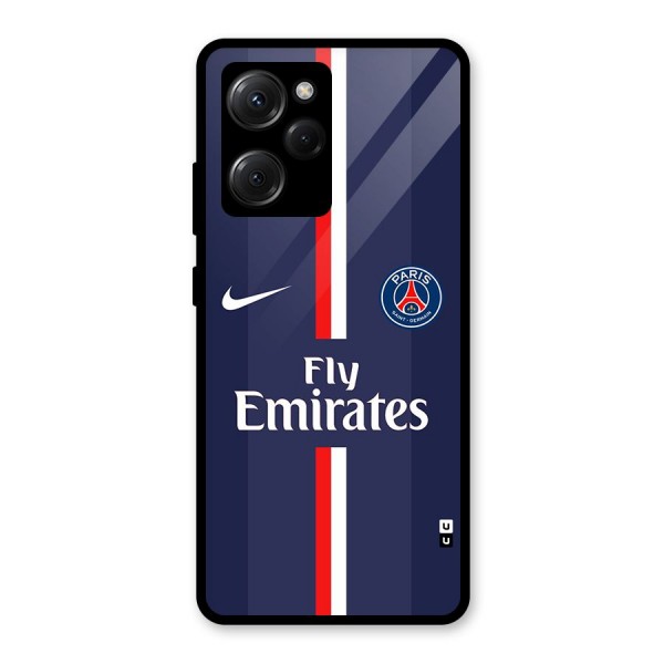 Saint Paris Jersey Glass Back Case for Poco X5 Pro