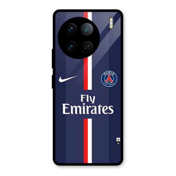 Saint Paris Jersey Glass Back Case for Vivo X90 Pro