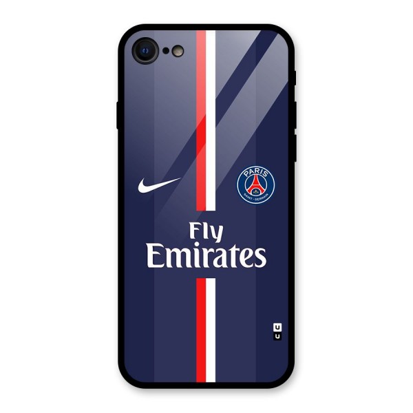 Saint Paris Jersey Glass Back Case for iPhone 8