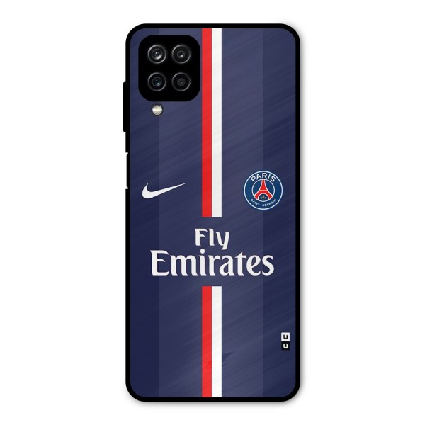 Saint Paris Jersey Metal Back Case for Galaxy A12