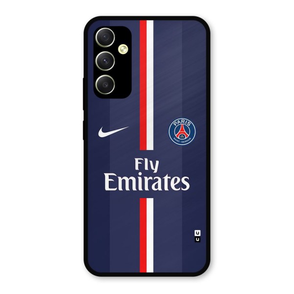 Saint Paris Jersey Metal Back Case for Galaxy A34