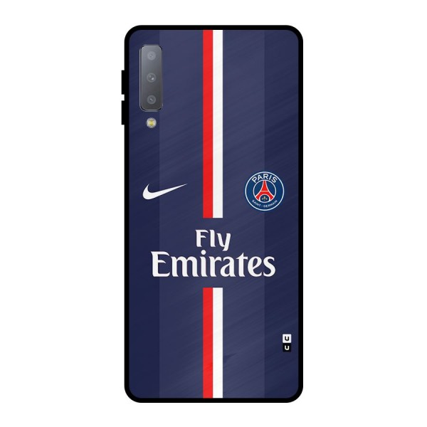 Saint Paris Jersey Metal Back Case for Galaxy A7 (2018)