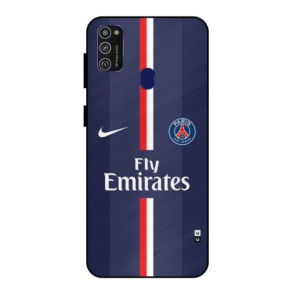 Saint Paris Jersey Metal Back Case for Galaxy M21