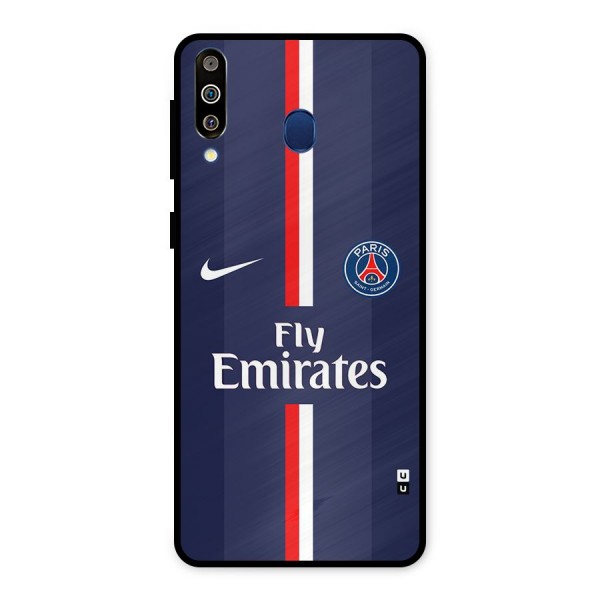 Saint Paris Jersey Metal Back Case for Galaxy M30