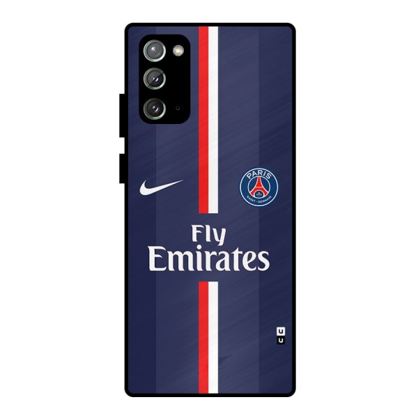 Saint Paris Jersey Metal Back Case for Galaxy Note 20