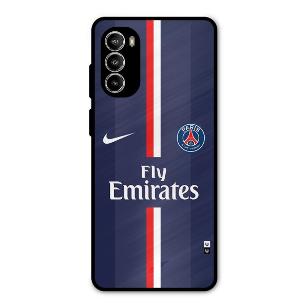 Saint Paris Jersey Metal Back Case for Moto G52