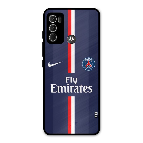 Saint Paris Jersey Metal Back Case for Moto G60