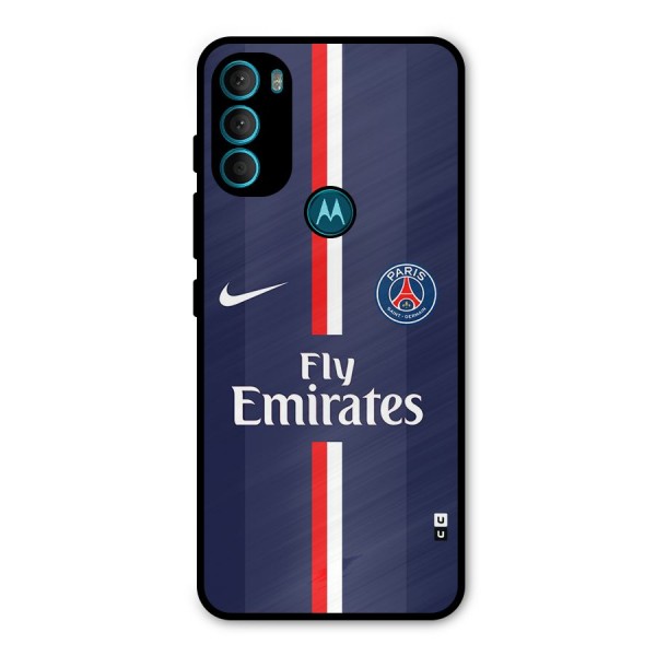 Saint Paris Jersey Metal Back Case for Moto G71 5G