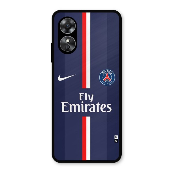 Saint Paris Jersey Metal Back Case for Oppo A17