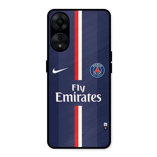 Saint Paris Jersey Metal Back Case for Oppo A78 5G