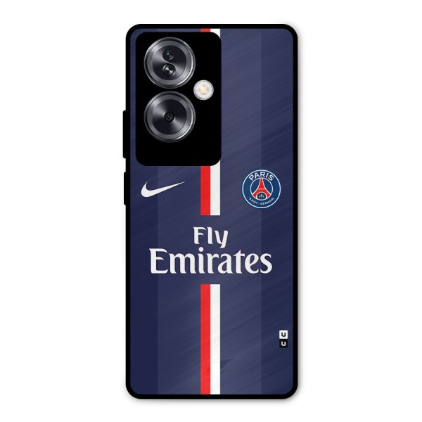 Saint Paris Jersey Metal Back Case for Oppo A79 5G