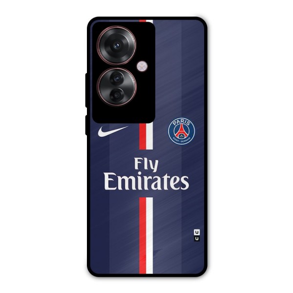 Saint Paris Jersey Metal Back Case for Oppo F25 Pro