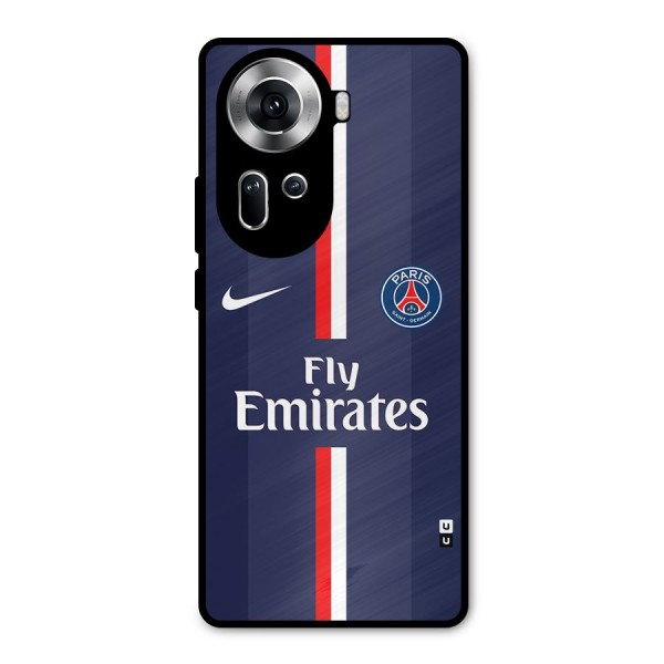 Saint Paris Jersey Metal Back Case for Oppo Reno11 5G