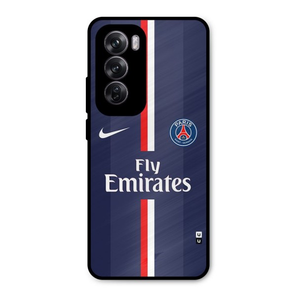 Saint Paris Jersey Metal Back Case for Oppo Reno12 Pro