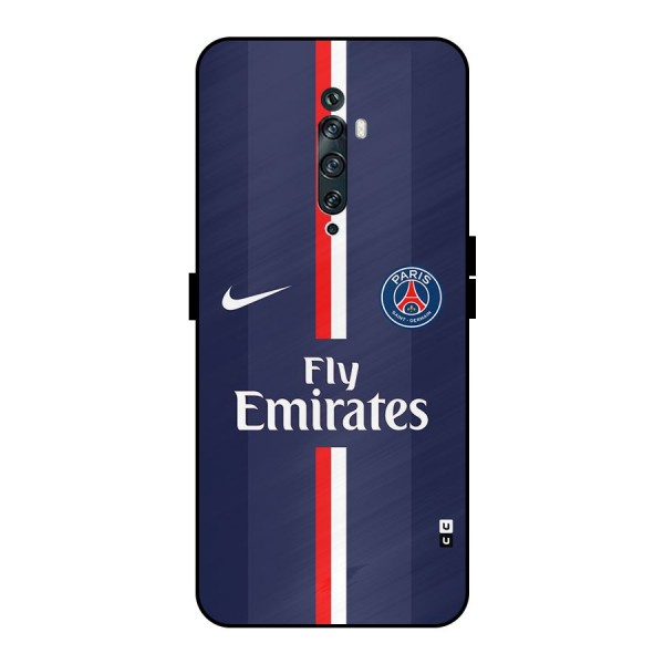 Saint Paris Jersey Metal Back Case for Oppo Reno2 F