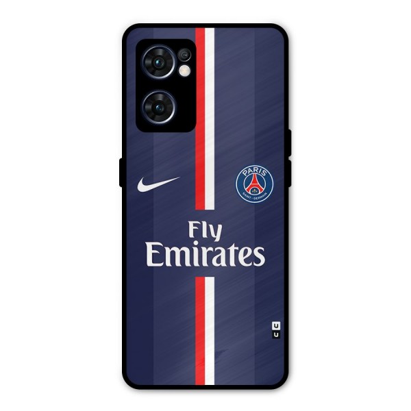 Saint Paris Jersey Metal Back Case for Oppo Reno7 5G