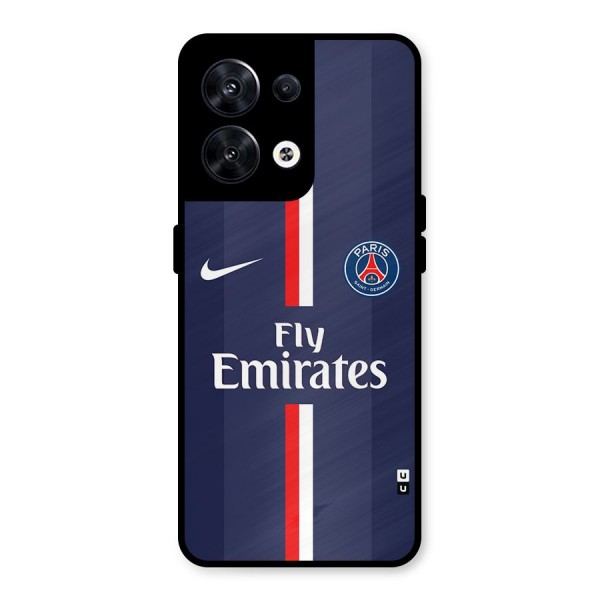 Saint Paris Jersey Metal Back Case for Oppo Reno8 5G