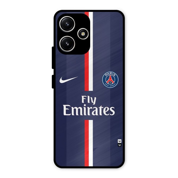 Saint Paris Jersey Metal Back Case for Poco M6 Pro