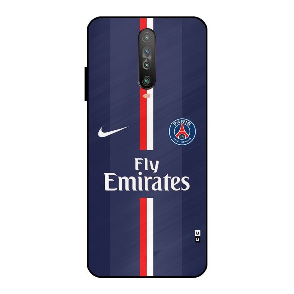 Saint Paris Jersey Metal Back Case for Poco X2