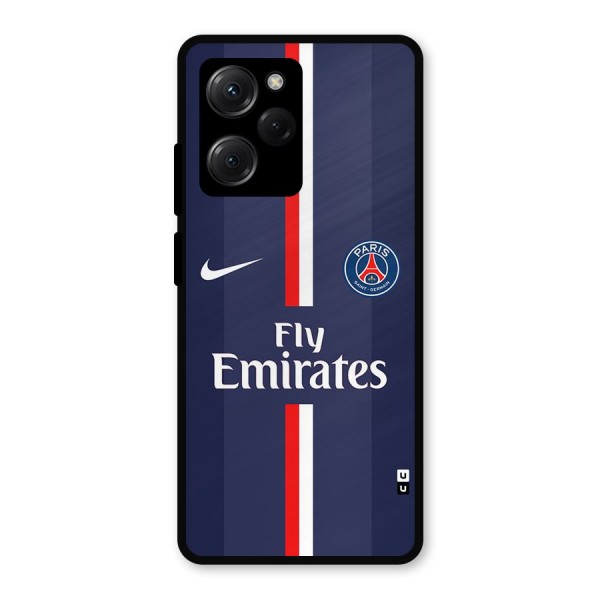 Saint Paris Jersey Metal Back Case for Poco X5 Pro