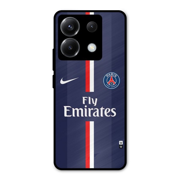 Saint Paris Jersey Metal Back Case for Poco X6