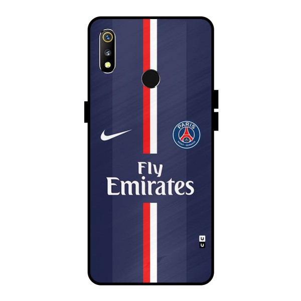 Saint Paris Jersey Metal Back Case for Realme 3