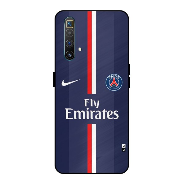 Saint Paris Jersey Metal Back Case for Realme X3 SuperZoom