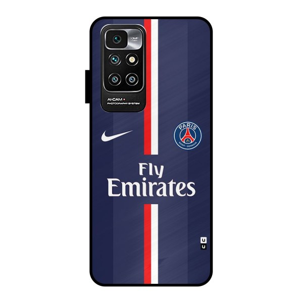 Saint Paris Jersey Metal Back Case for Redmi 10 Prime